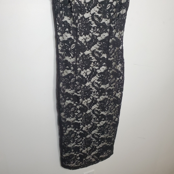 MANGO MOMENTS black lace dress - Picture 5 of 11